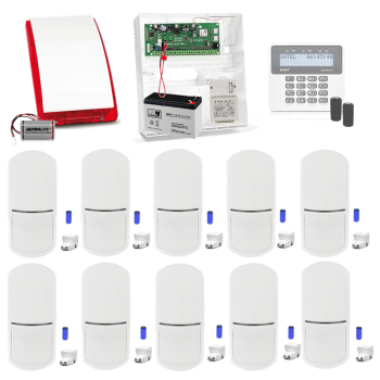 ZESTAW ALARMOWY BEZPRZEWODOWY SATEL PERFECTA 16-WRL 10 CZUJEK MPD-310 POWIADOMIENIE GSM PUSH